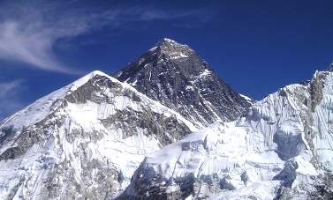 Der Mount Everest, der höchste Berg der Erde